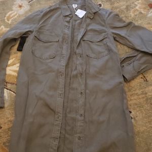 H & M tencel.like dress army 2